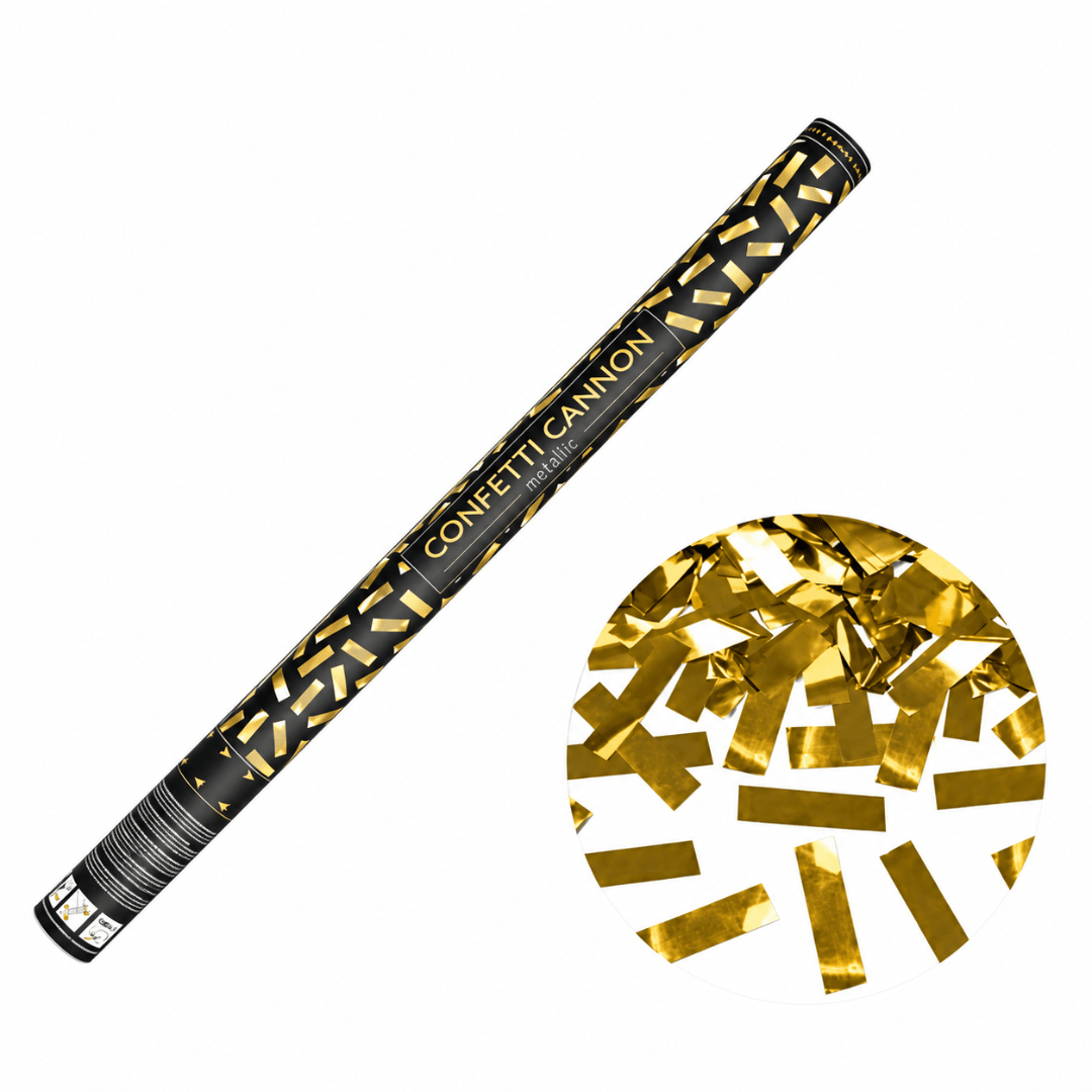 Konfettikanone Gold Metallic 80 cm - TwentyFourParty
