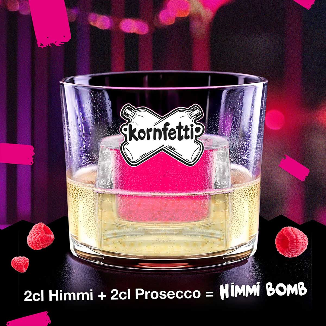 Kornfetti Himmi Bomb Set – Himmi, Prosecco & 2 Bomb Gläser - TwentyFourParty
