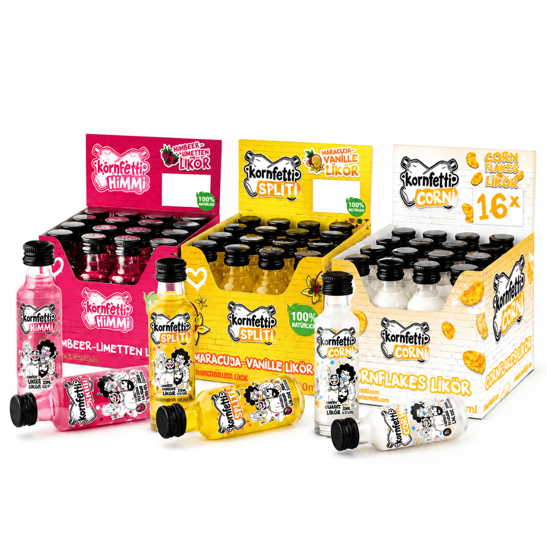 Kornfetti PET Shot Bundle Himmi, Spliti & Corni - TwentyFourParty