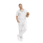 Krankenschwester Kasack Kostüm Weiß - TwentyFourParty