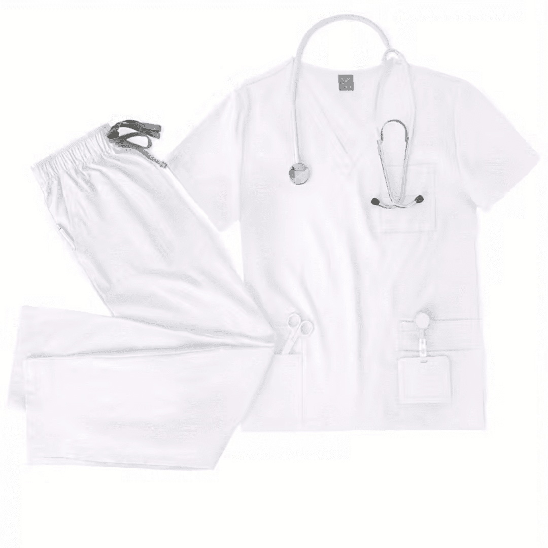 Krankenschwester Kasack Kostüm Weiß - TwentyFourParty