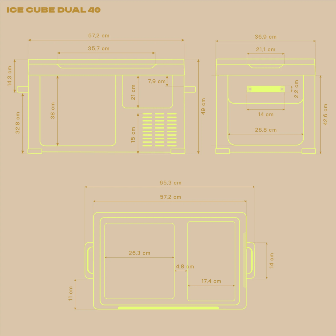 Kühlbox - Kompressor IceCube Dual - TwentyFourParty