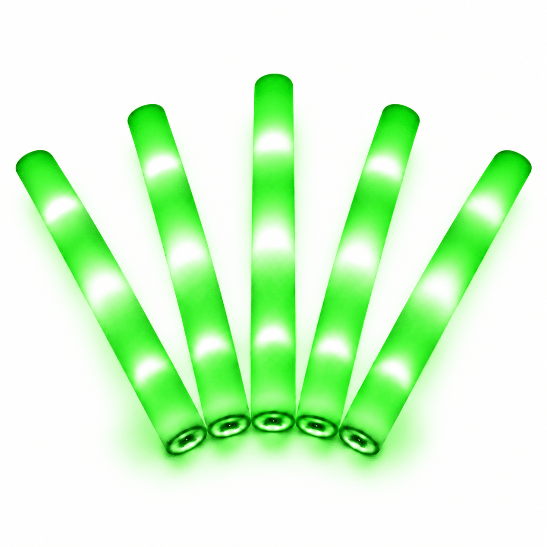 LED Foam Stick, Leuchtstab Grün - TwentyFourParty