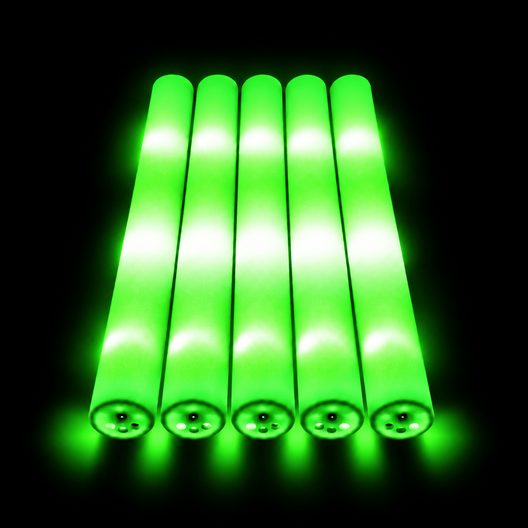 LED Foam Stick, Leuchtstab Grün - TwentyFourParty