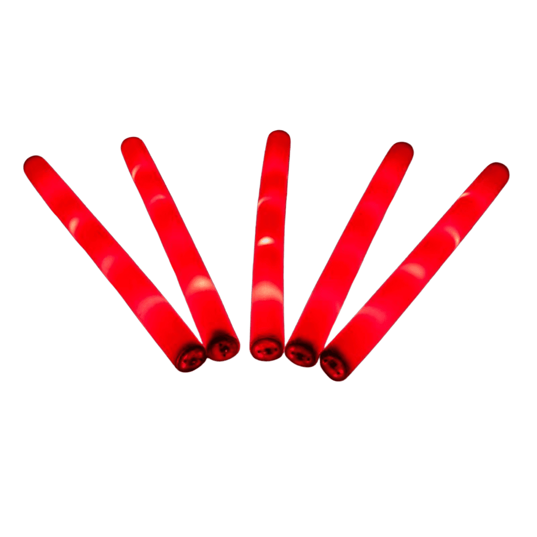 LED Foam Stick, Leuchtstab Rot - TwentyFourParty