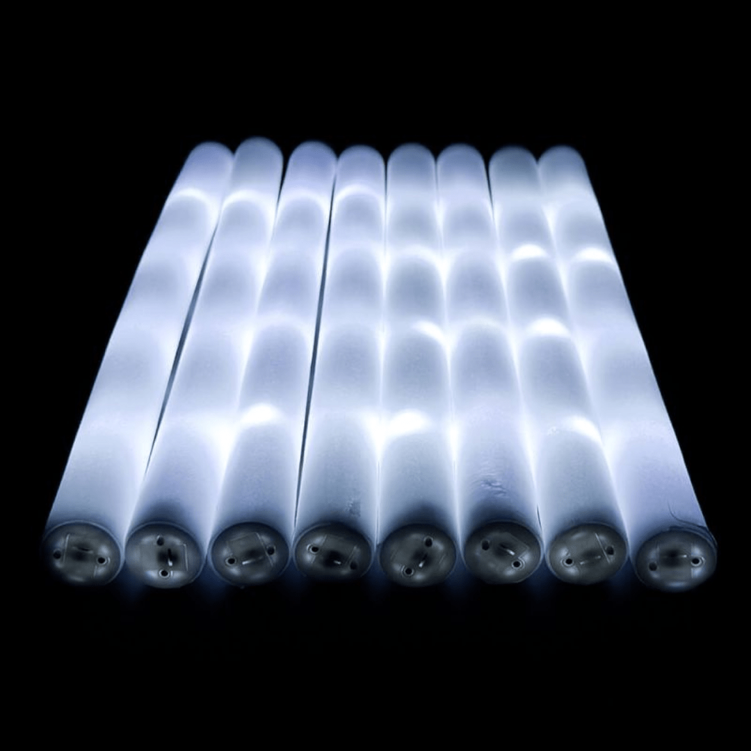 LED Foam Stick, Leuchtstab Weiß - TwentyFourParty