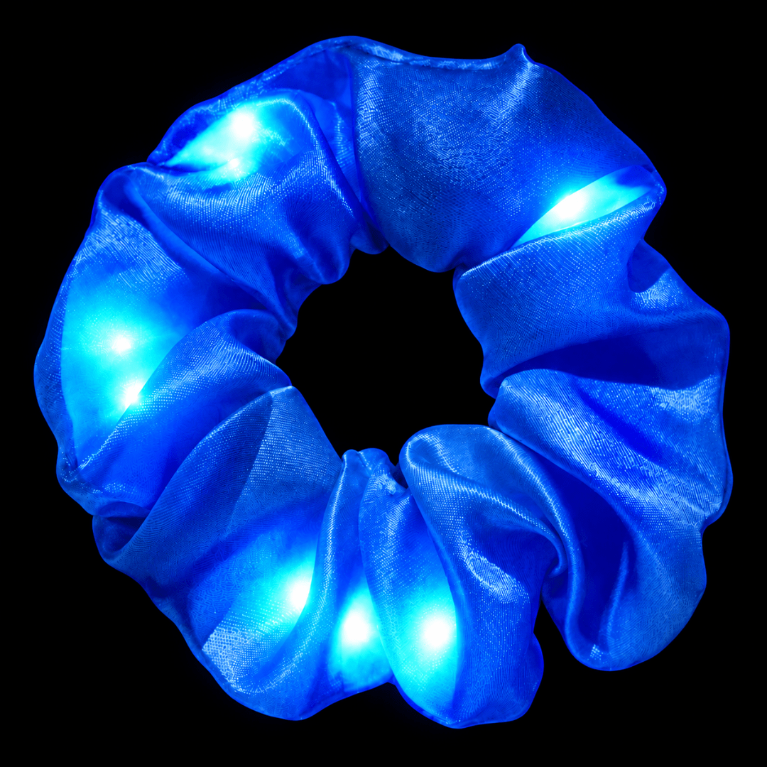 LED Haargummi Blau Oktoberfest Accessoire - TwentyFourParty