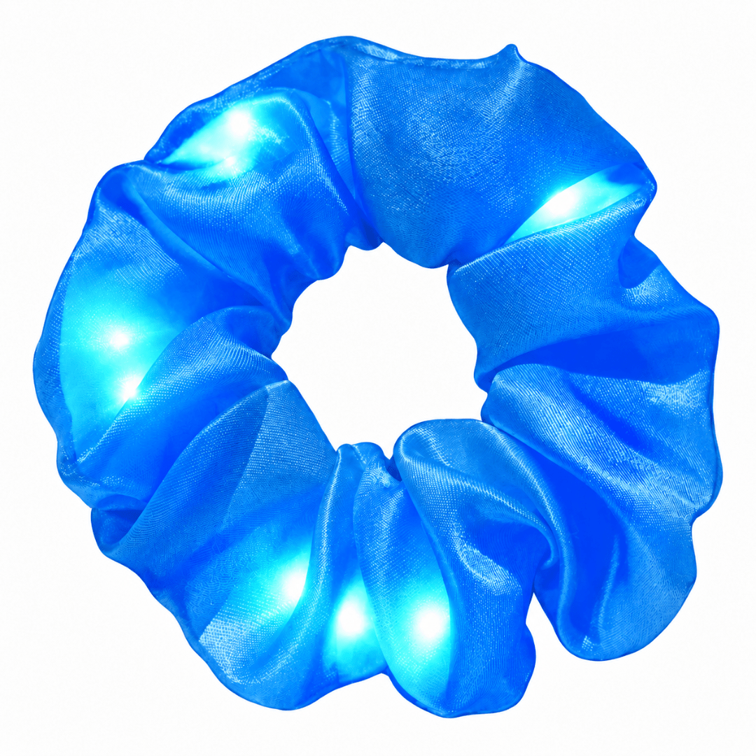 LED Haargummi Blau Oktoberfest Accessoire - TwentyFourParty