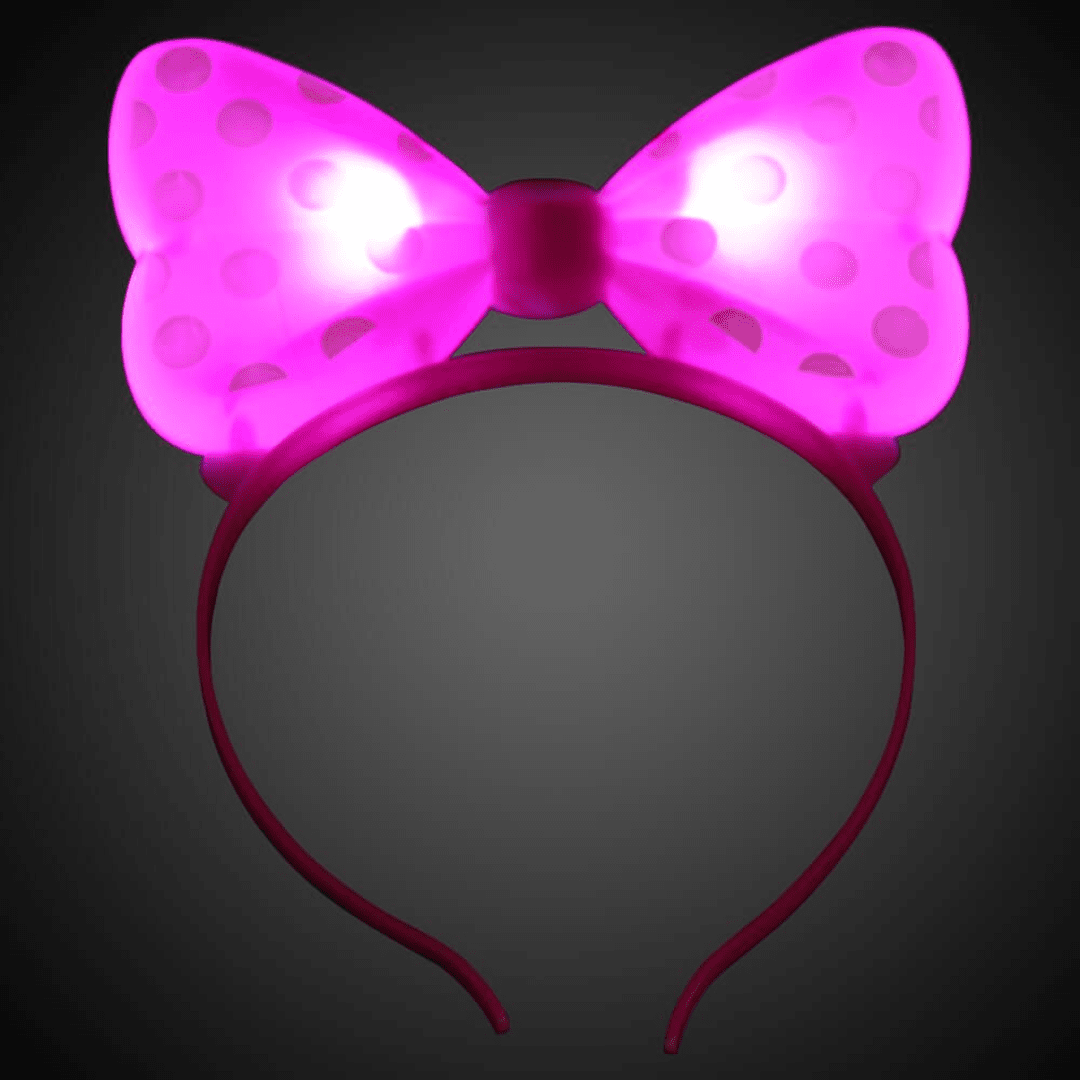 LED Leuchthaarreifen Schleife - TwentyFourParty