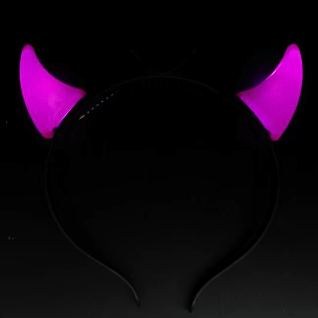 LED Leuchthaarreifen Teufel - TwentyFourParty