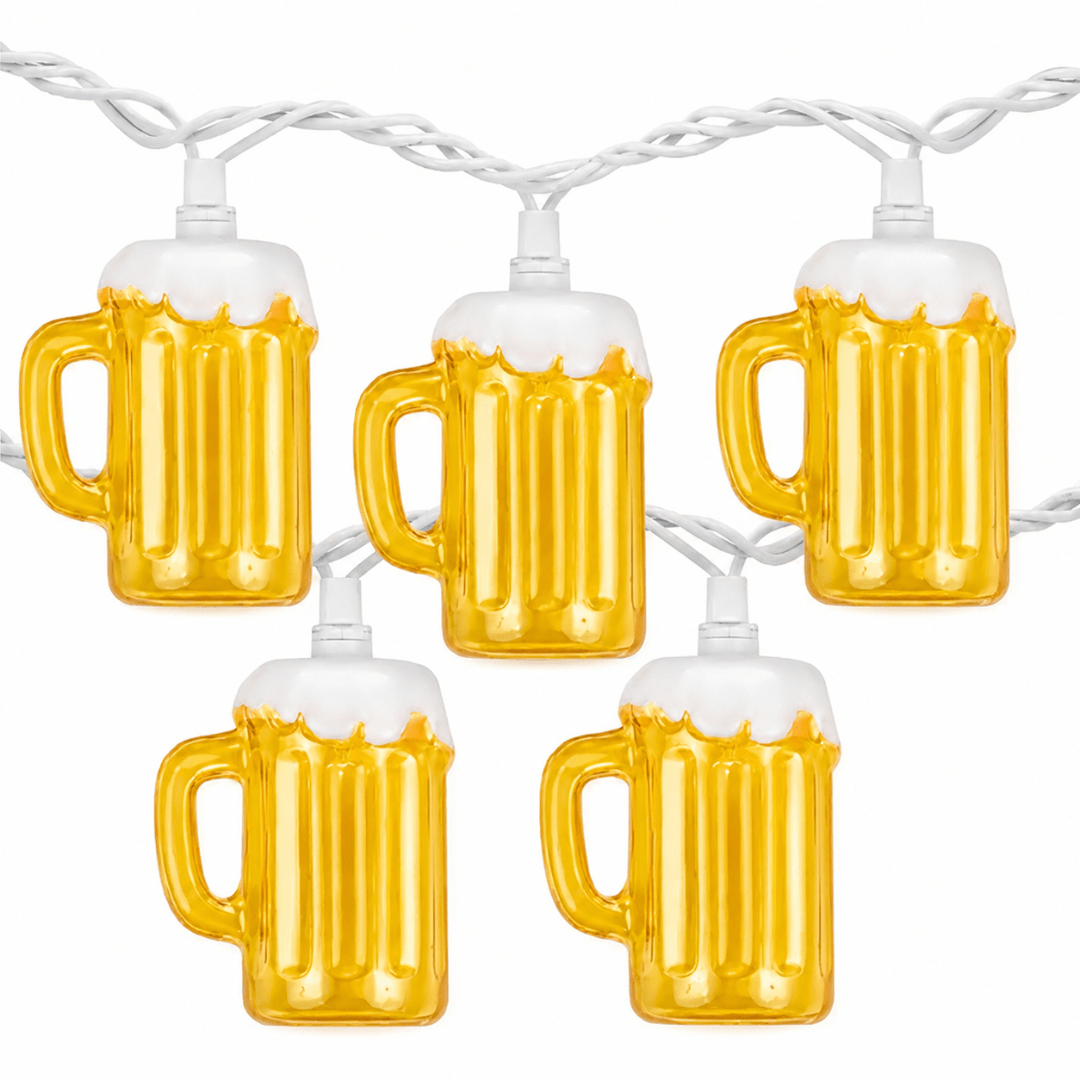 LED Lichtergirlande Bierkrüge 165 cm - TwentyFourParty