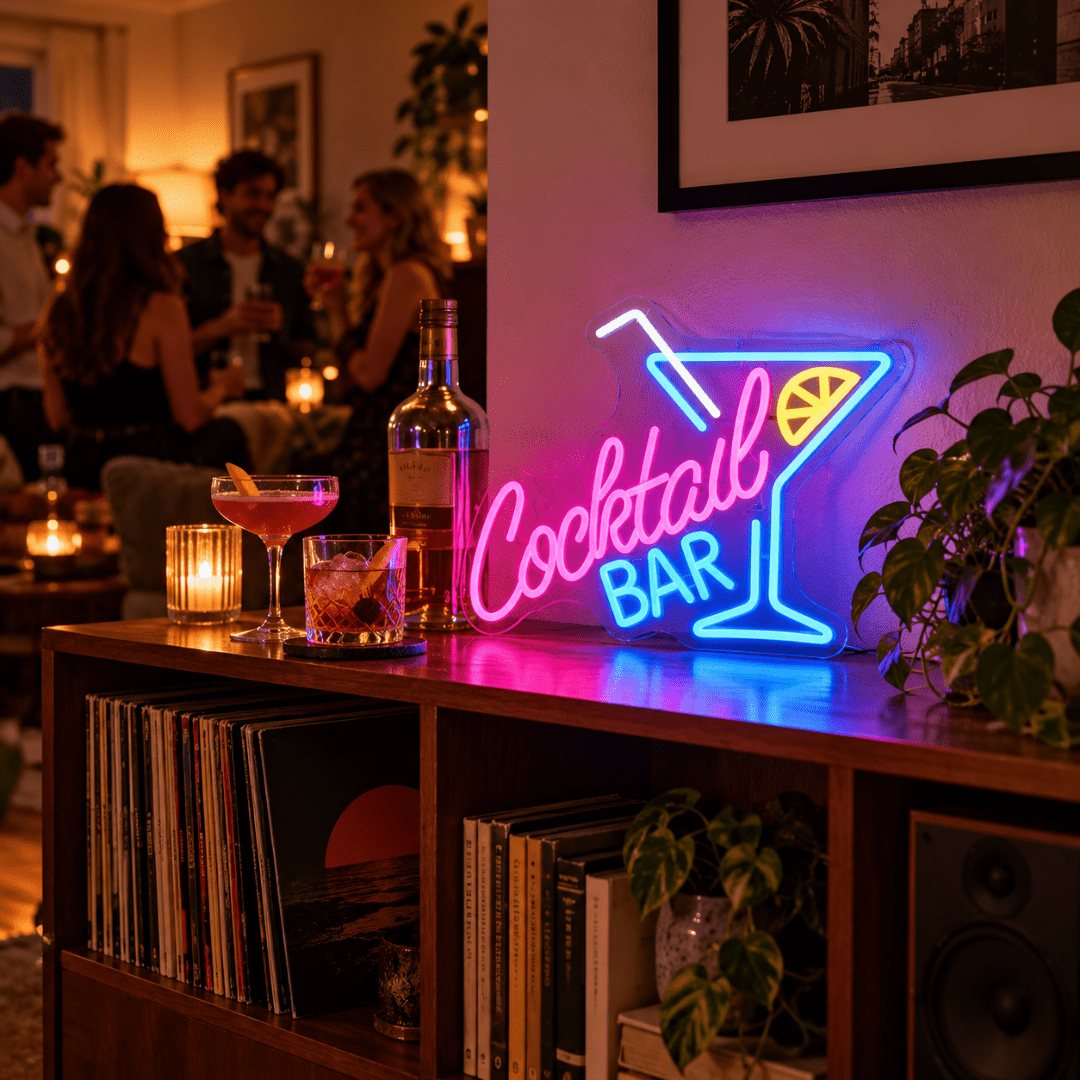 LED Neon Schild Cocktail Bar - TwentyFourParty