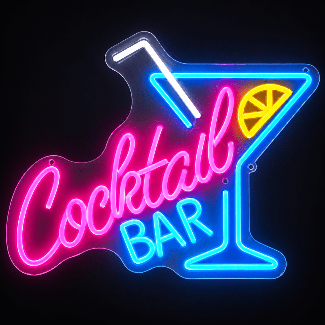 LED Neon Schild Cocktail Bar - TwentyFourParty