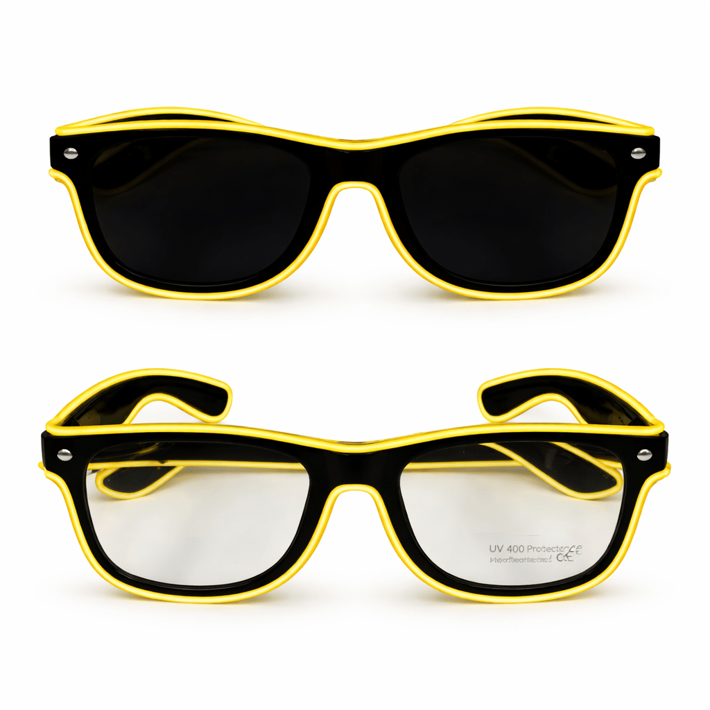 LED - Neonbrille Gelb - TwentyFourParty