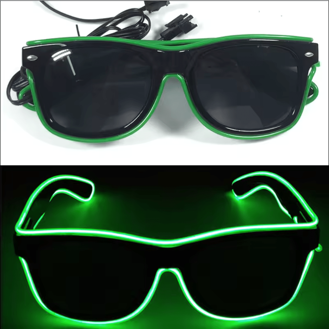 LED - Neonbrille Grün - TwentyFourParty