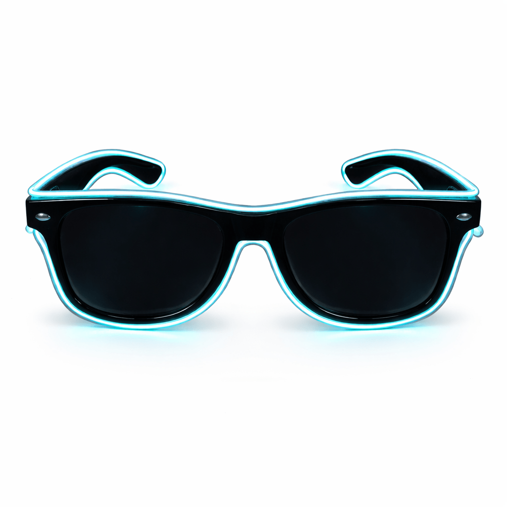 LED - Neonbrille Hellblau - TwentyFourParty