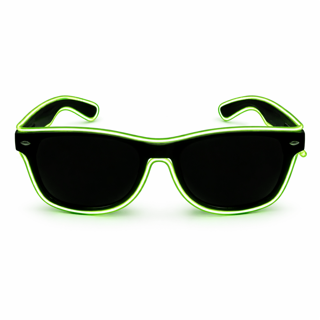 LED - Neonbrille Hellgrün - TwentyFourParty