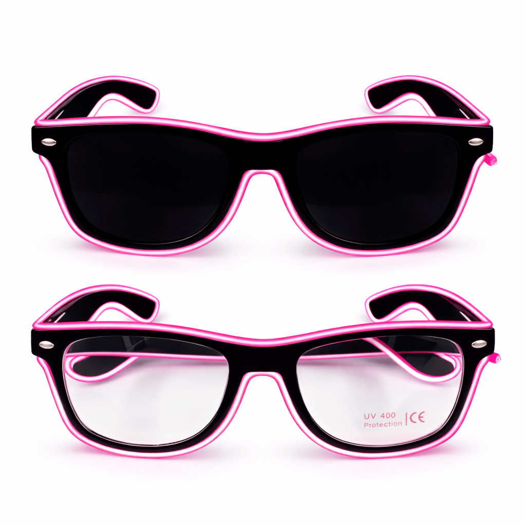 LED - Neonbrille Lila - TwentyFourParty