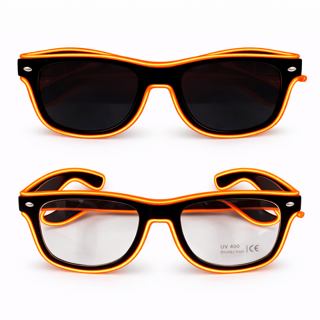 LED - Neonbrille Orange - TwentyFourParty