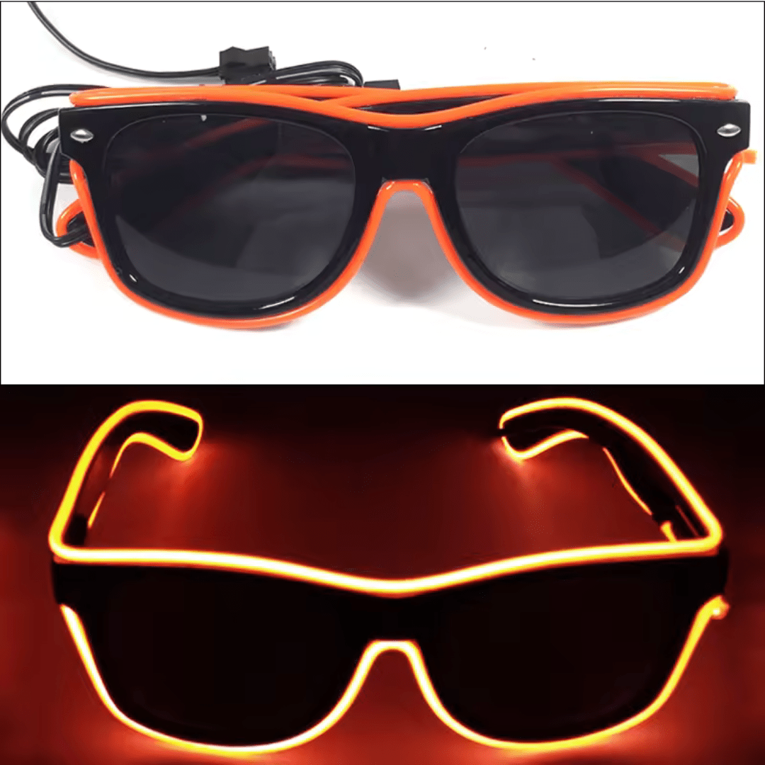 LED - Neonbrille Orange - TwentyFourParty