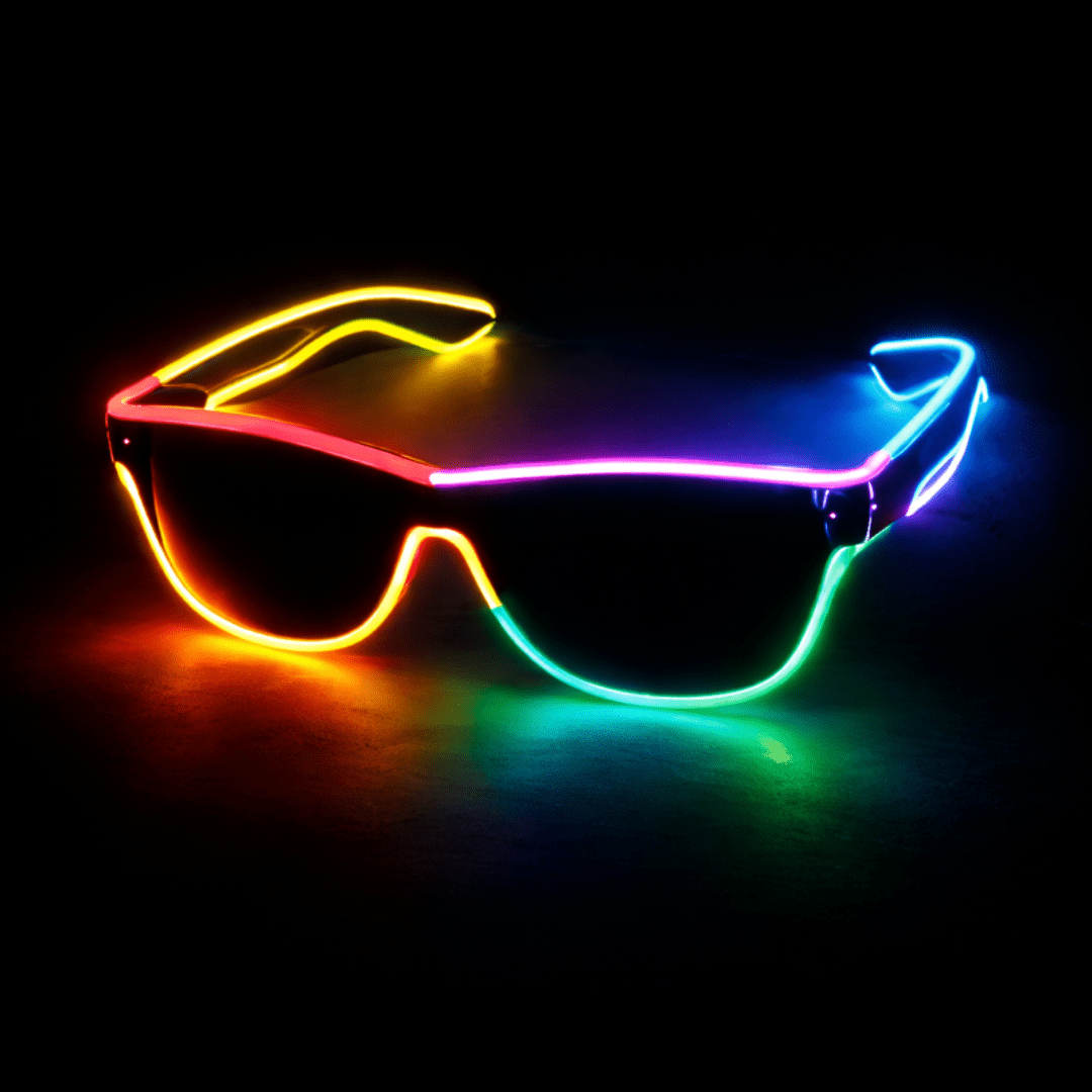 LED - Neonbrille Rainbow - TwentyFourParty