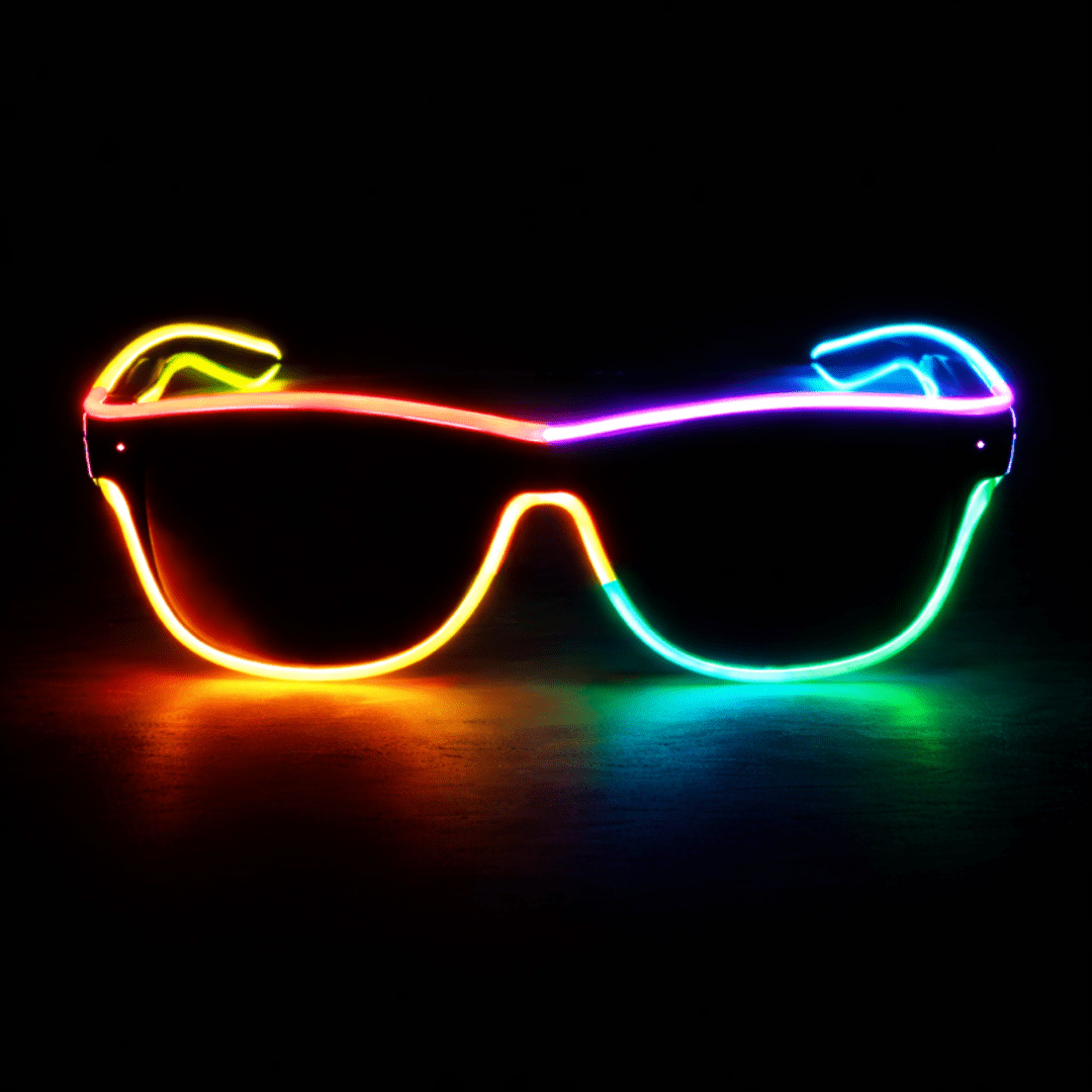 LED - Neonbrille Rainbow - TwentyFourParty