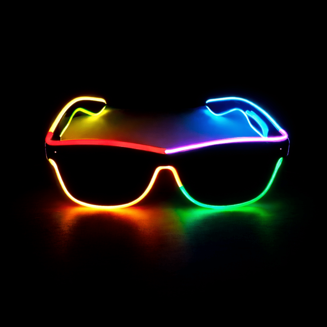 LED - Neonbrille Rainbow - TwentyFourParty
