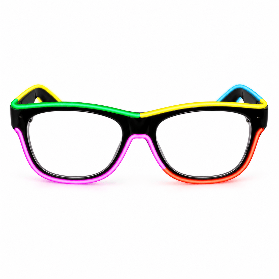 LED-Neonbrille Rainbow - TwentyFourParty