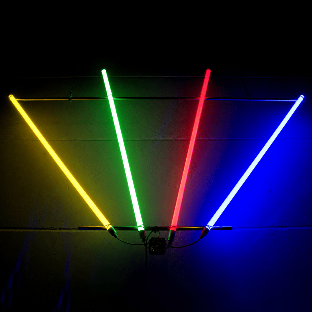 LED Tube Gelb 120 cm Retro Party Lichtstab - TwentyFourParty