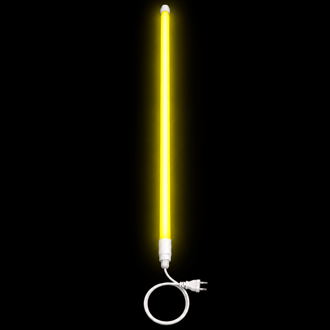 LED Tube Gelb 120 cm Retro Party Lichtstab - TwentyFourParty