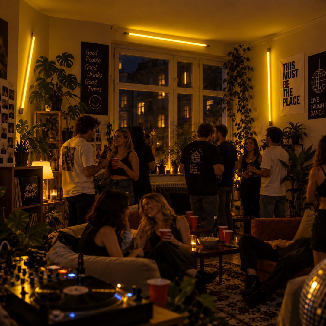 LED Tube Gelb 120 cm Retro Party Lichtstab - TwentyFourParty