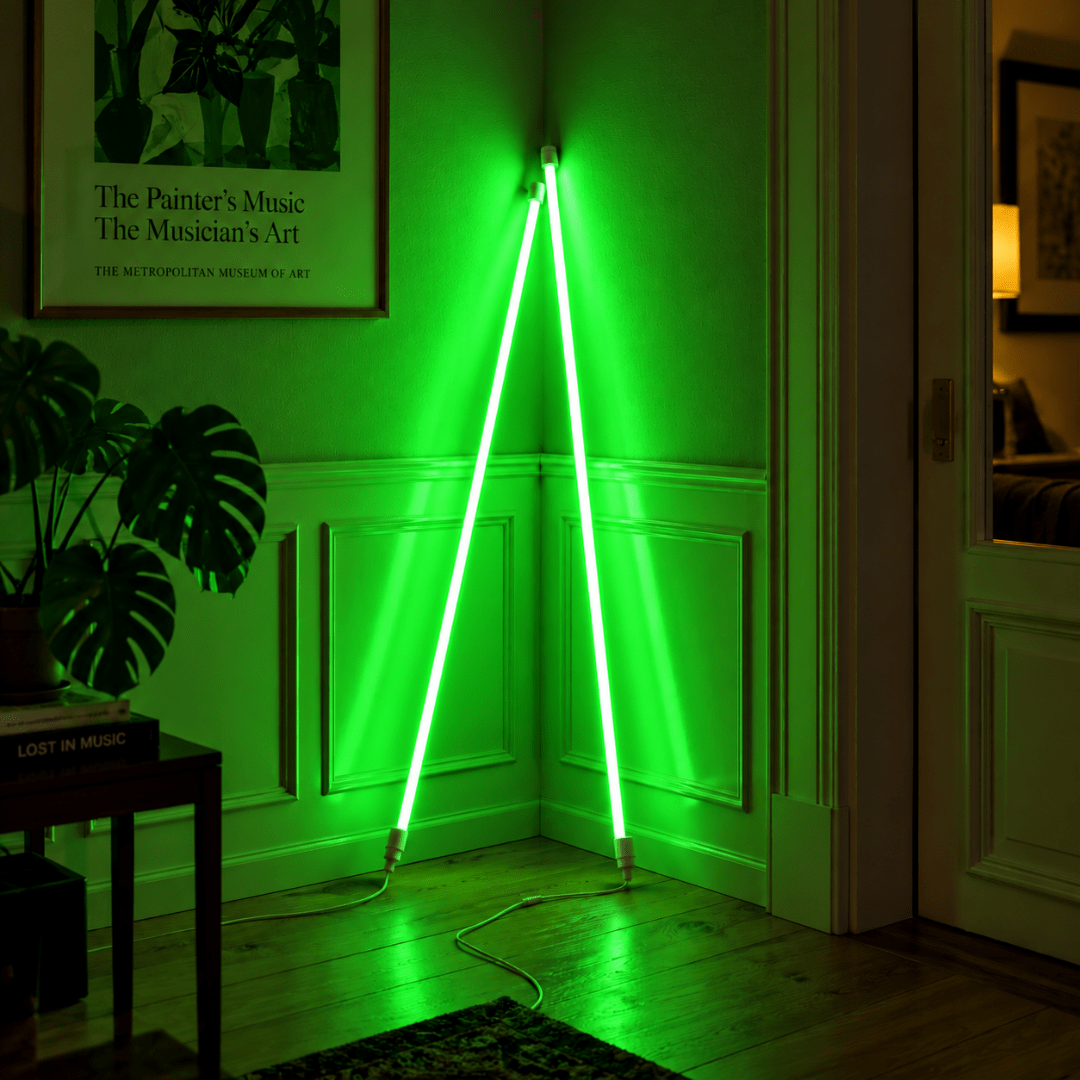 LED Tube Grün 120 cm Retro Party Lichtstab - TwentyFourParty