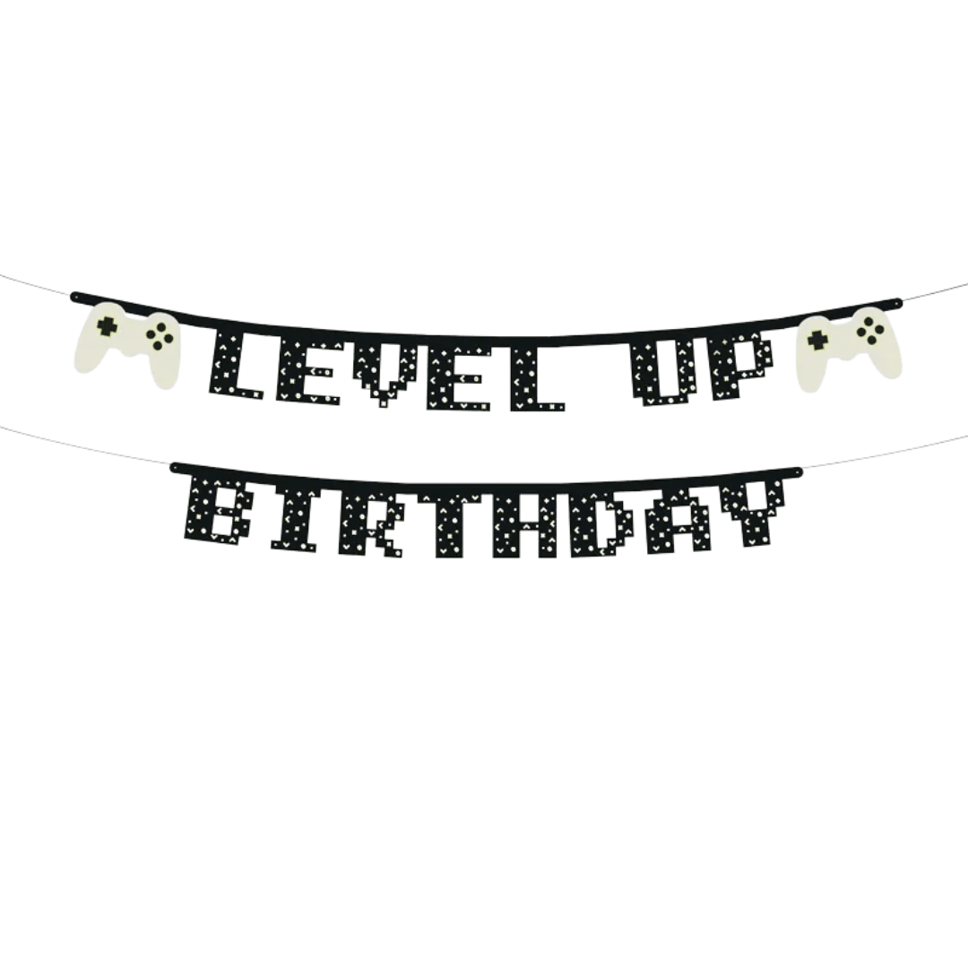 Level Up Geburtstag Girlande - TwentyFourParty