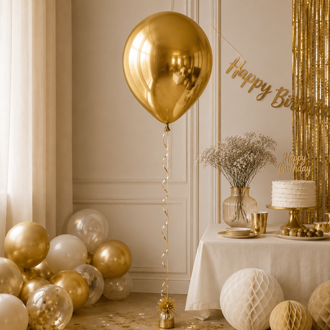 Luftballons Metallic 50 Stück Gold - TwentyFourParty