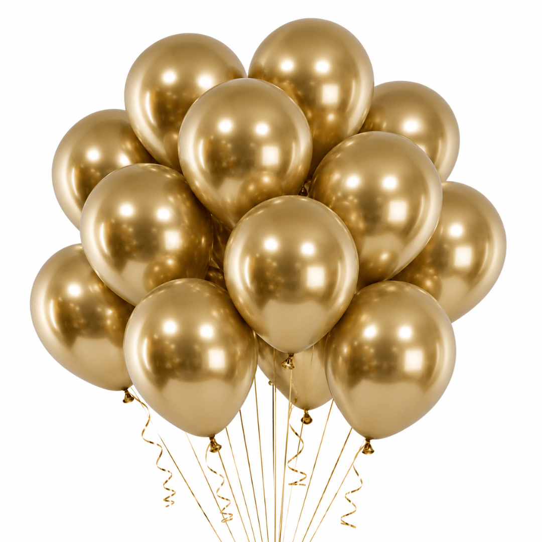 Luftballons Metallic 50 Stück Gold - TwentyFourParty