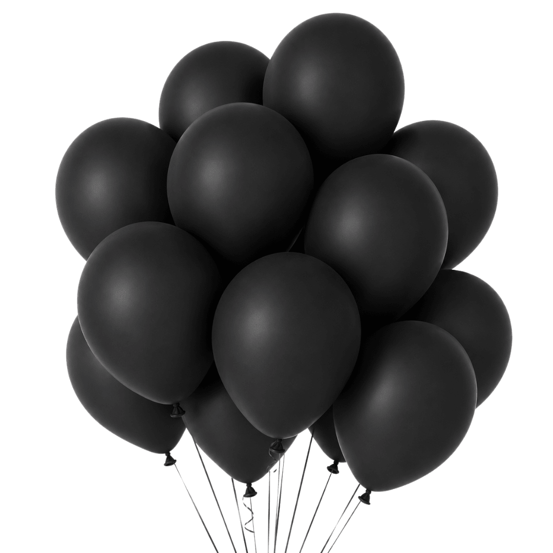 Luftballons Schwarz 100 Stück - TwentyFourParty