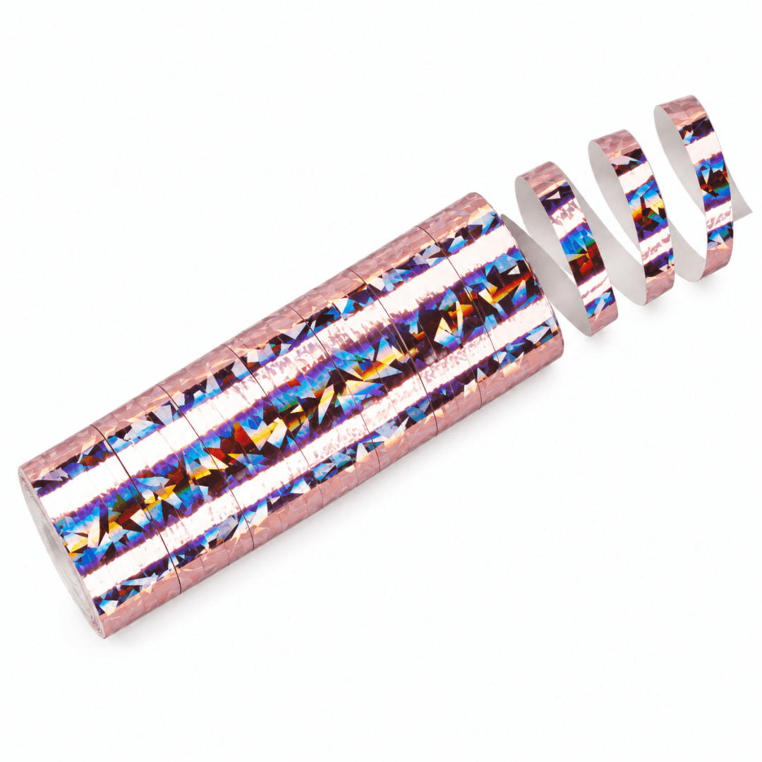 Luftschlangen Roségold 3,8 m, 18 Rollen - TwentyFourParty