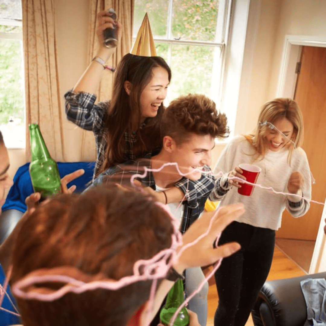 Luftschlangen - Spray, 4er Set, 70 ml Dose - TwentyFourParty