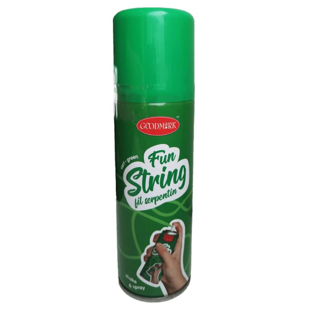 Luftschlangen - Spray, Grün, 70 ml Dose - TwentyFourParty