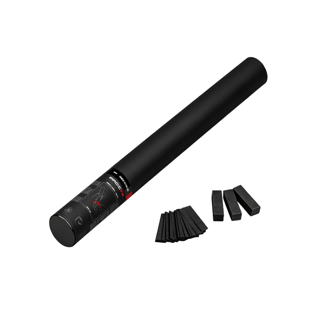 Magic FX Konfettikanone 50 cm Schwarz - TwentyFourParty