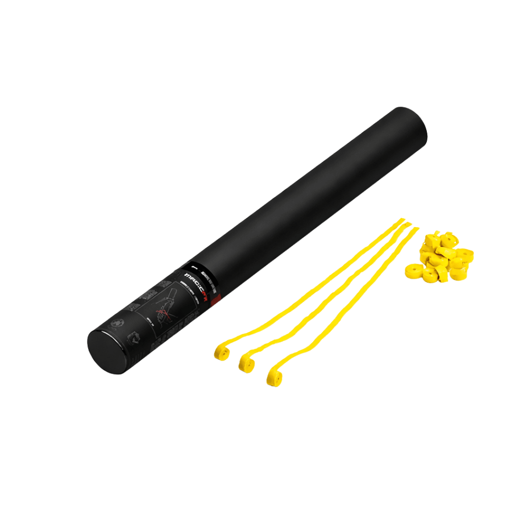 Magic FX Streamerkanone 50 cm Gelb - TwentyFourParty