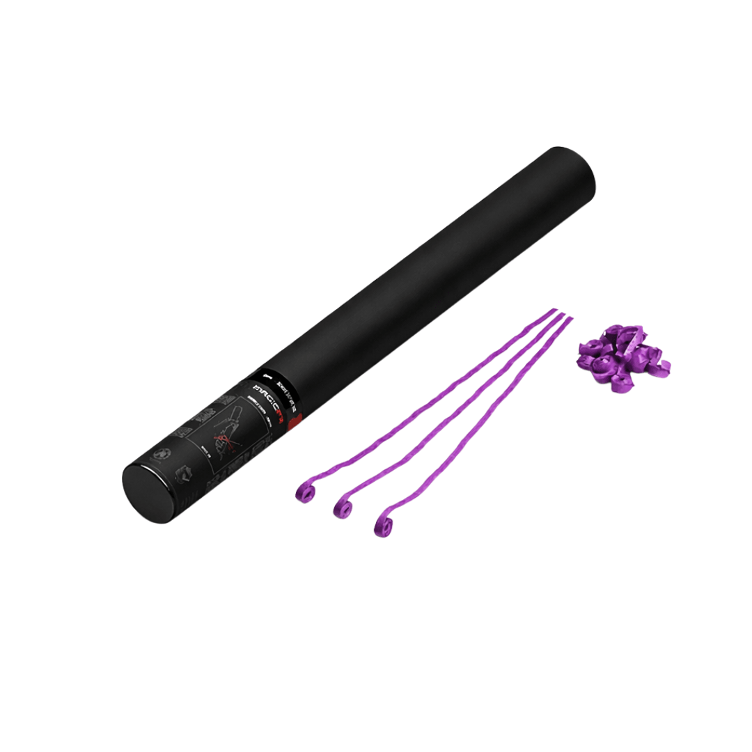 Magic FX Streamerkanone 50 cm Lila - TwentyFourParty
