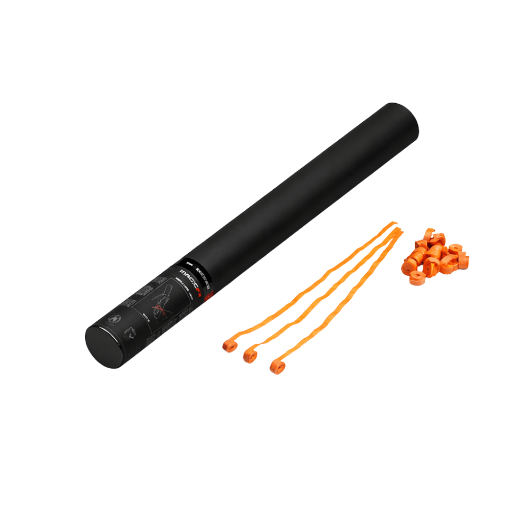 Magic FX Streamerkanone 50 cm Orange - TwentyFourParty
