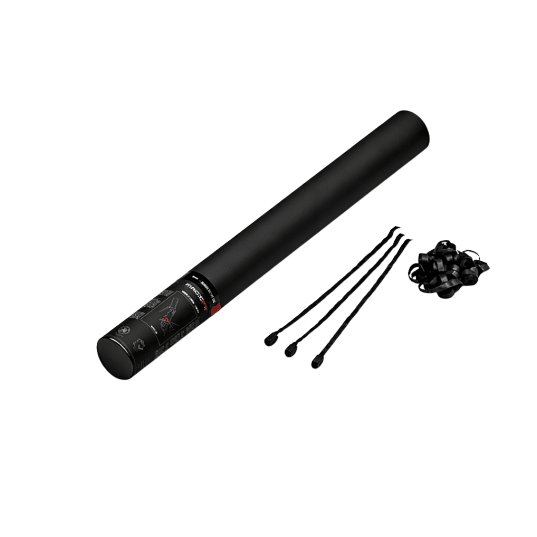 Magic FX Streamerkanone 50 cm Schwarz - TwentyFourParty