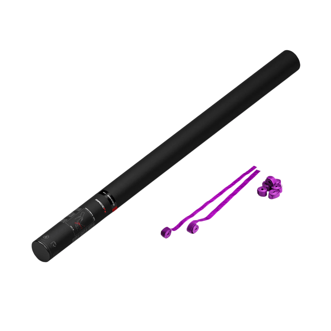 Magic FX Streamerkanone 80 cm Lila - TwentyFourParty