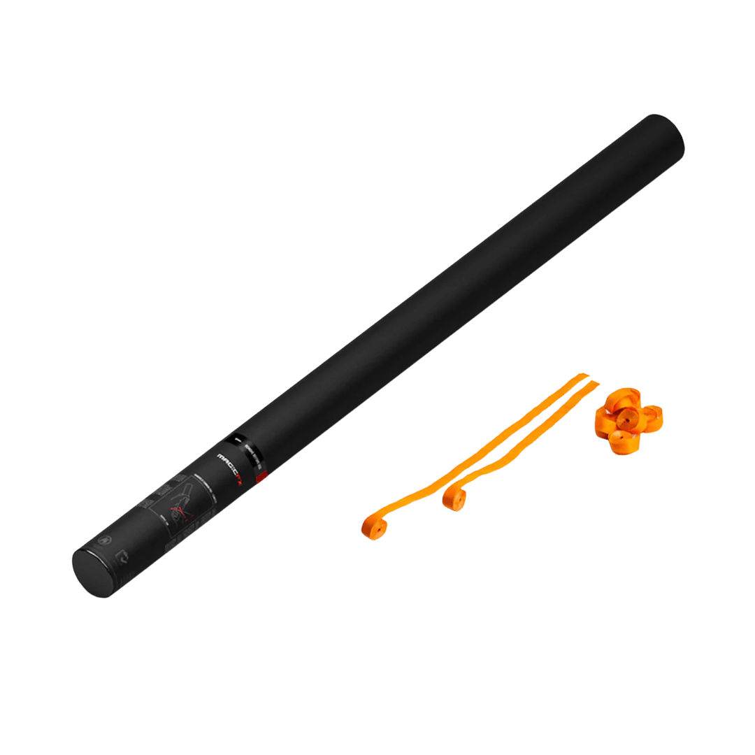 Magic FX Streamerkanone 80 cm Orange - TwentyFourParty