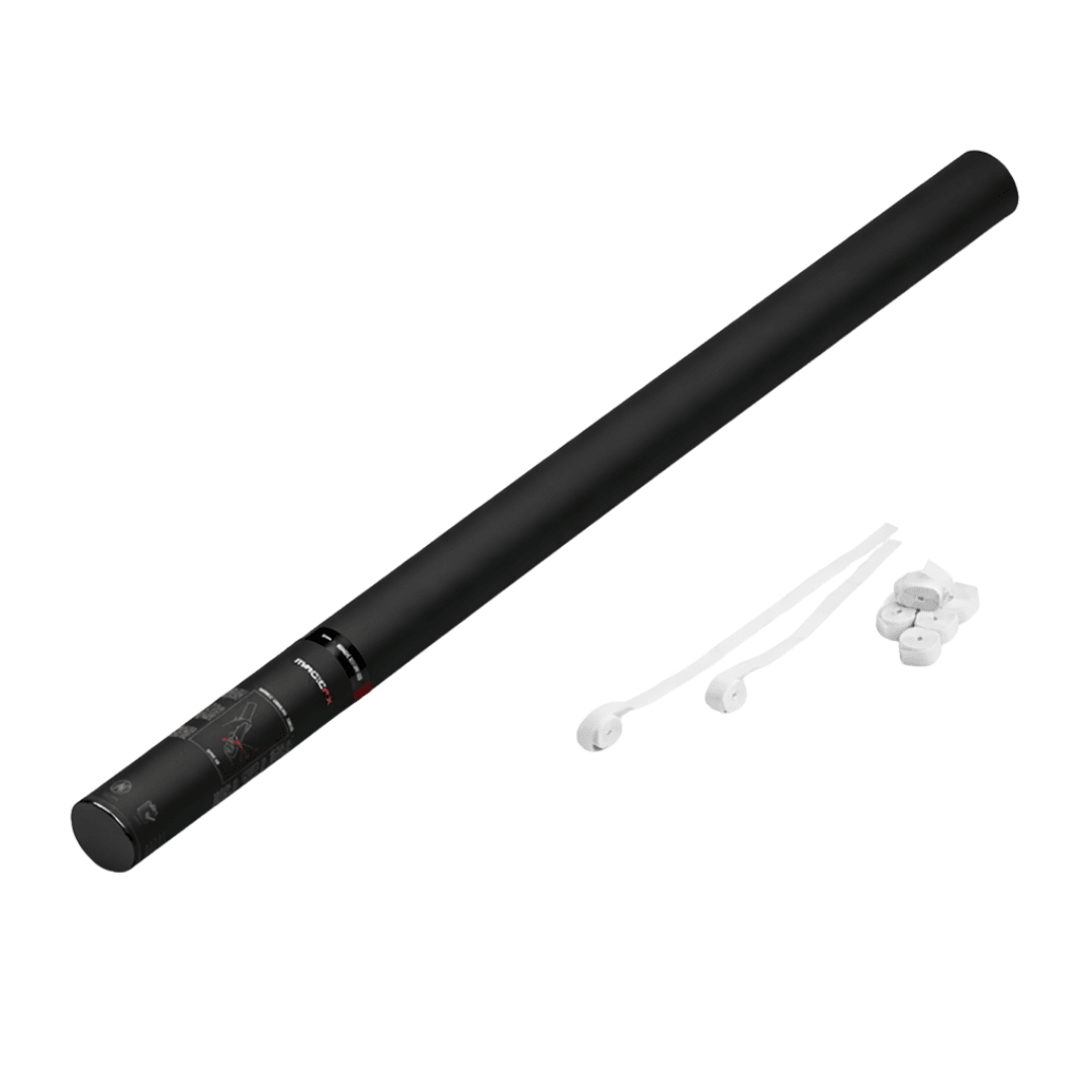 Magic FX Streamerkanone 80 cm Weiß - TwentyFourParty