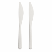 Mehrweg Messer extra stabil weiß 18,5 cm 20 Stück - TwentyFourParty
