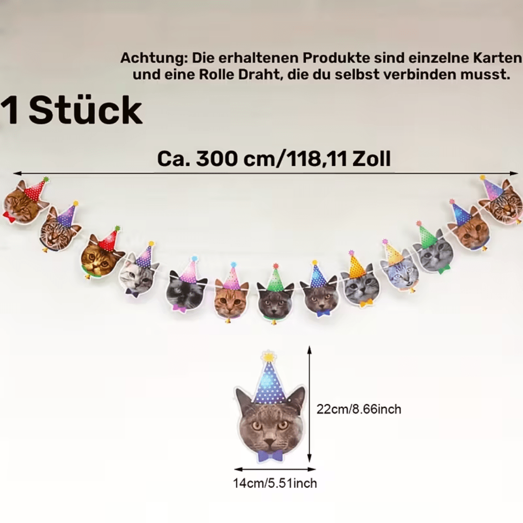 Miau & Party - Katzengirlande 1 - TwentyFourParty