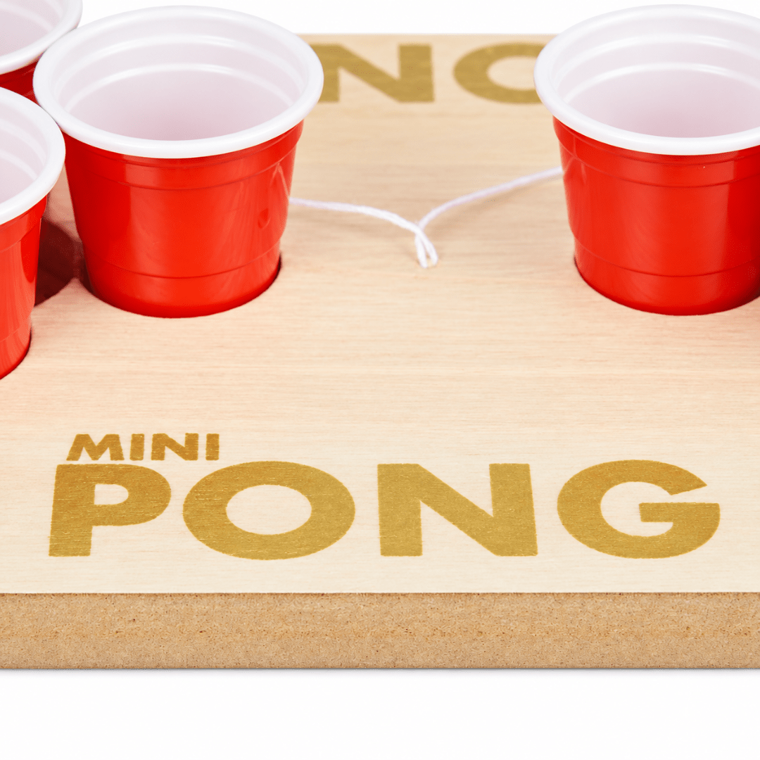 Mini Beer Pong Trinkspiel mit Katapult und 25 Bechern - TwentyFourParty